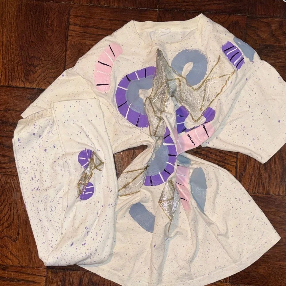 Rare vintage Beverly Hills connection puffy  matching set